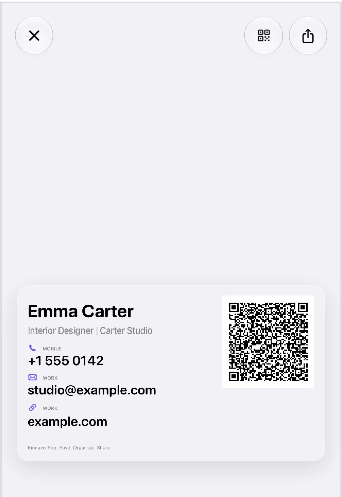 Kinnavo: My Card