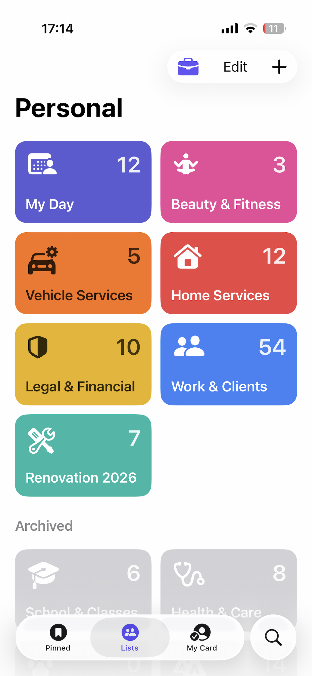 Kinnavo Personal screen