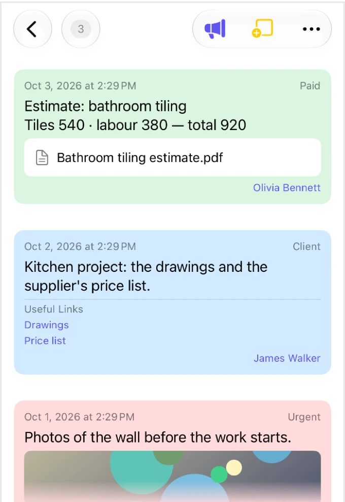 Kinnavo: Sticky Notes for Work