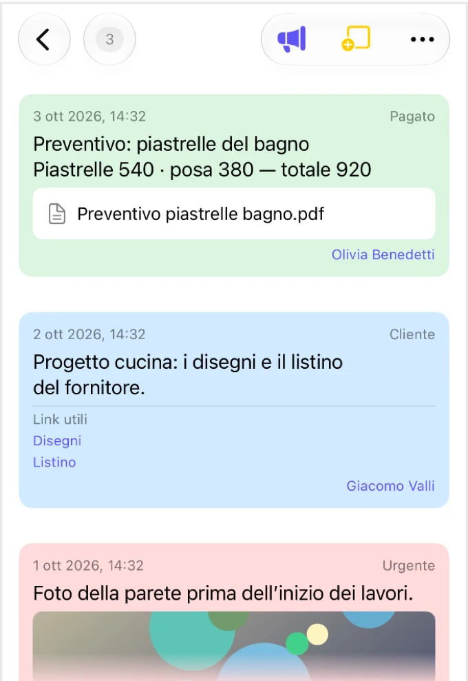 Kinnavo: Note adesive per il lavoro